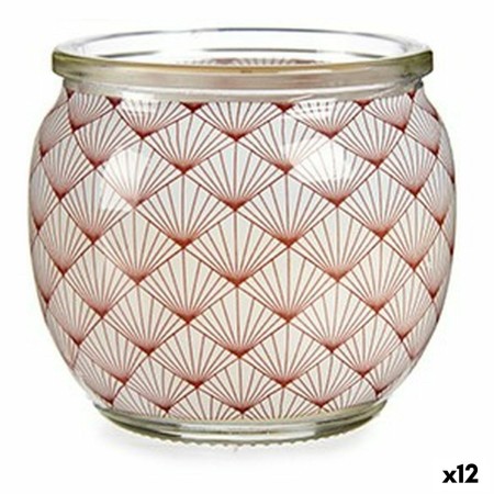 Bougie Parfumée Coco Crème verre Cire (7,5 x 6,3 x 7,5 cm) (12 Unités)