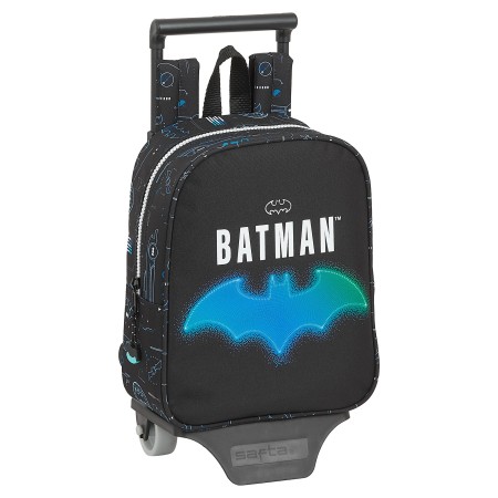 Mochila Escolar con Ruedas Bat-Tech Batman M280 Negro (22 x 28 x 10 cm)