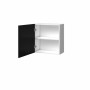 Mueble de cocina Blanco Negro mate (60 x 30 x 58 cm)