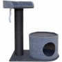 Grattoir pour Chats Tobby 65 x 55 x 35 cm Noir/Gris