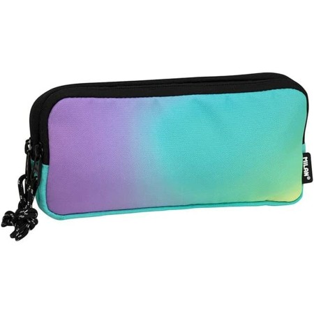 Trousse d'écolier Milan Vert (22 x 11 x 6,5 cm)