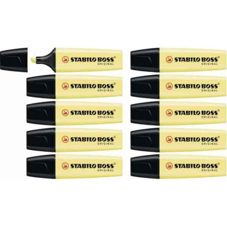 Marcador Fluorescente Stabilo Boss Original Amarillo (10 Unidades) (10 uds)