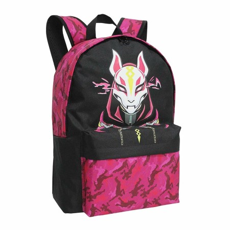 Mochila Escolar Fortnite Max Drift Negro Fucsia (31 x 43 x 13 cm)