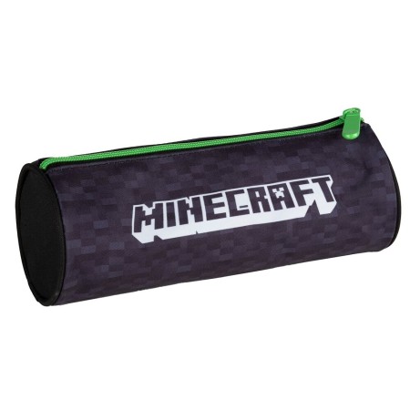 Estuche Escolar Minecraft Creeper Negro (22 x 8 x 8 cm)