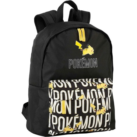 Mochila Escolar Pokémon Pikachu Negro (41 x 31 x 13,5 cm)