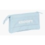 Trousse d'écolier Snoopy Bleu clair (22 x 3 x 12 cm)