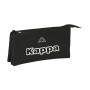 Trousse d'écolier Kappa Noir (22 x 3 x 12 cm)