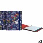 Carpeta de anillas Grafoplas Carpebook Star Azul oscuro A5 (2 Unidades)