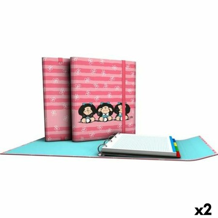 Carpeta de anillas Grafoplas Carpeplús Mafalda Rosa A4 (2 Unidades)