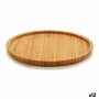 Plateau apéritif Marron Bambou (20 x 1,5 x 20 cm) (12 Unités)