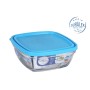 Fiambrera Hermética Duralex Freshbox Azul Cuadrada (17 x 17 x 7 cm) (1,15 L)