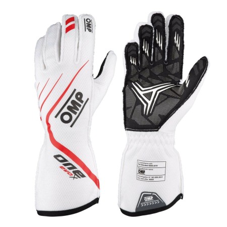 Guantes de Hombre para Conducir OMP ONE EVO L Blanco