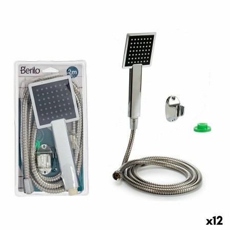Pommeau de Douche Carré Métal (24 x 9.5 x 3 cm) (12 Unités)