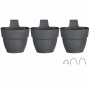 Pot Elho Vibia Campana Foret 17,1 x 20,7 x 29,7 cm 3 Unités Anthracite