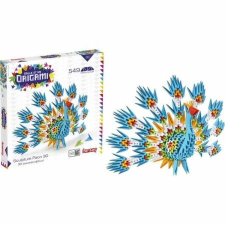 Juego de Manualidades con Papel Lansay Peacock 3D