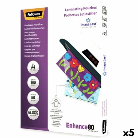 Pochettes à plastifier Fellowes 100 Pièces Transparent A4 (5 Unités)