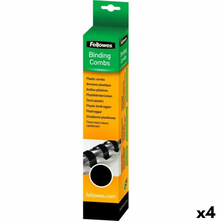 Spirales Fellowes 50 Pièces reliure Noir PVC (Ø 32 mm) (4 Unités)