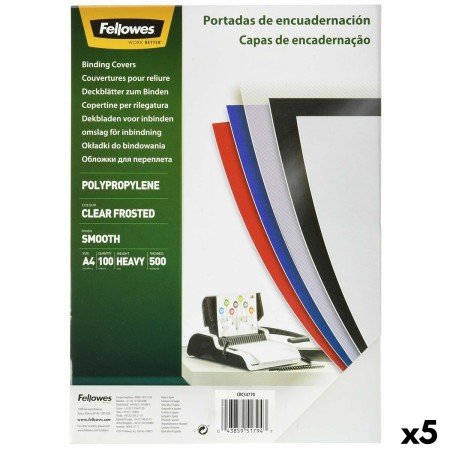 Couvertures de reliure Fellowes 100 Pièces Transparent A4 polypropylène (5 Unités)