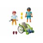 Playset Playmobil City Life Patient in Wheelchair 20 Piezas