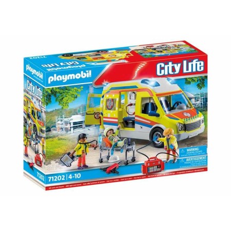 Playset Playmobil 71202 City Life Ambulance 67 Pièces