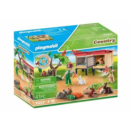 Playset Playmobil 71252 Country Rabbit Hutch 41 Piezas