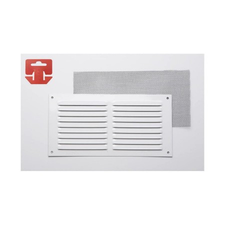 Grille Fepre Moustiquaire Laqué Aluminium Blanc (20 x 10 cm)