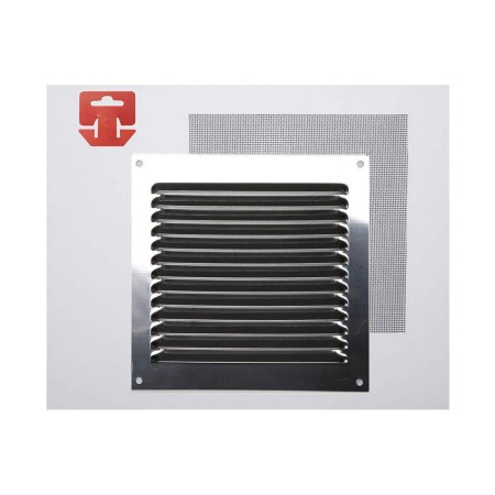 Grille Fepre Moustiquaire Acier inoxydable Chrome (15 x 15 cm)