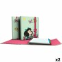 Reliure à anneaux Grafoplas Carpeplús Mafalda Vert A4 (2 Unités)