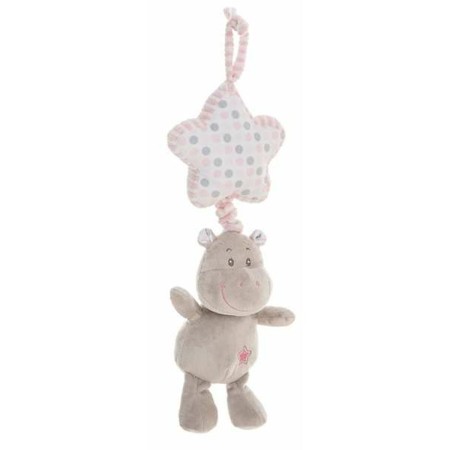 Peluche Sonajero Hippo Rosa Estrella (35 cm)