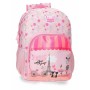 Mochila Escolar Joumma Roll Road Coffee Shop Rosa 30 x 40 x 13 cm