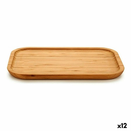 Plateau apéritif Marron Bambou (18 x 1,5 x 25 cm) (12 Unités)