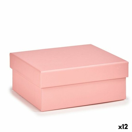 Boîte Multiusage Rose Carton (8,5 x 5 x 12,5 cm) (12 Unités)
