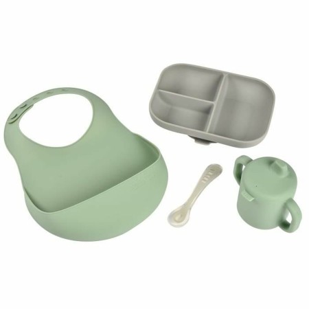 Set de Vajilla Béaba Verde 4 Piezas