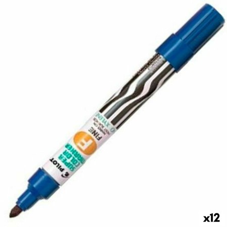 Rotulador permanente Pilot Sca-F Azul Recargable 1 mm (12 Unidades)