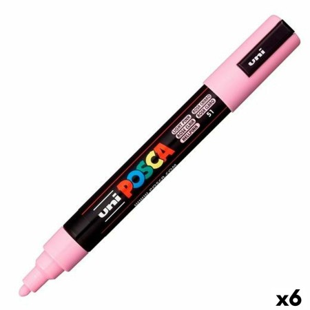 Marqueur POSCA PC-5M Rose clair (6 Unités)