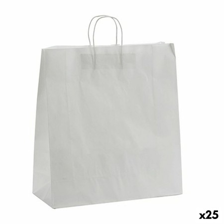 Sac en papier 46 x 16 x 59 cm Blanc (25 Unités)