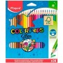 Crayons de couleur Maped Color' Peps Star Multicouleur 24 Pièces (12 Unités)