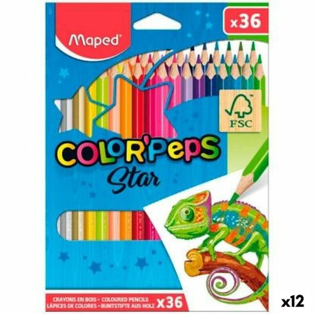 Crayons de couleur Maped Color' Peps Multicouleur (12 Unités)