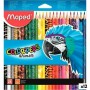 Crayons de couleur Maped Animals Color' Peps Multicouleur 24 Pièces (12 Unités)