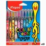 Ensemble de Marqueurs Maped Color' Peps Multicouleur 12 Pièces (12 Unités)