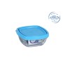 Boîte à lunch hermétique Duralex Freshbox Bleu Carré (150 ml) (9 x 9 x 4 cm)