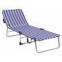 Chaise de plage Alco Blanc Blue marine Multiposition