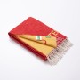 Couverture Benetton LOGO RAINBOW BE Rouge Jaune