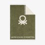 Couverture Benetton LOGO RAINBOW BE Blanc Vert