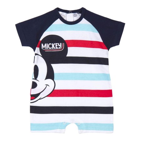 Barboteuse à Manches Courtes pour Bébé Mickey Mouse Bleu