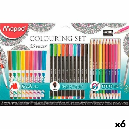 Set de Dibujo Maped Mandala 33 Piezas (6 Unidades)