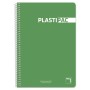 Cahier Pacsa Plastipac 80 Volets Din A4 Vert clair (5 Unités)