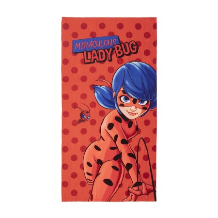 Serviette de plage Lady Bug Rouge (70 x 140 cm)