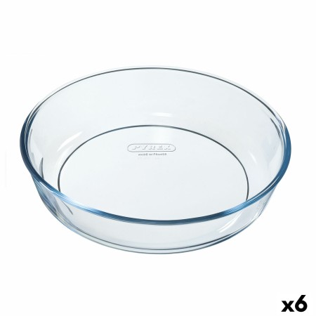 Moule pour four Pyrex Classic Rond Transparent 26 x 26 x 6 cm (6 Unités)