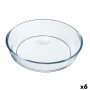 Molde para Horno Pyrex Classic Redondo Transparente 26 x 26 x 6 cm (6 Unidades)